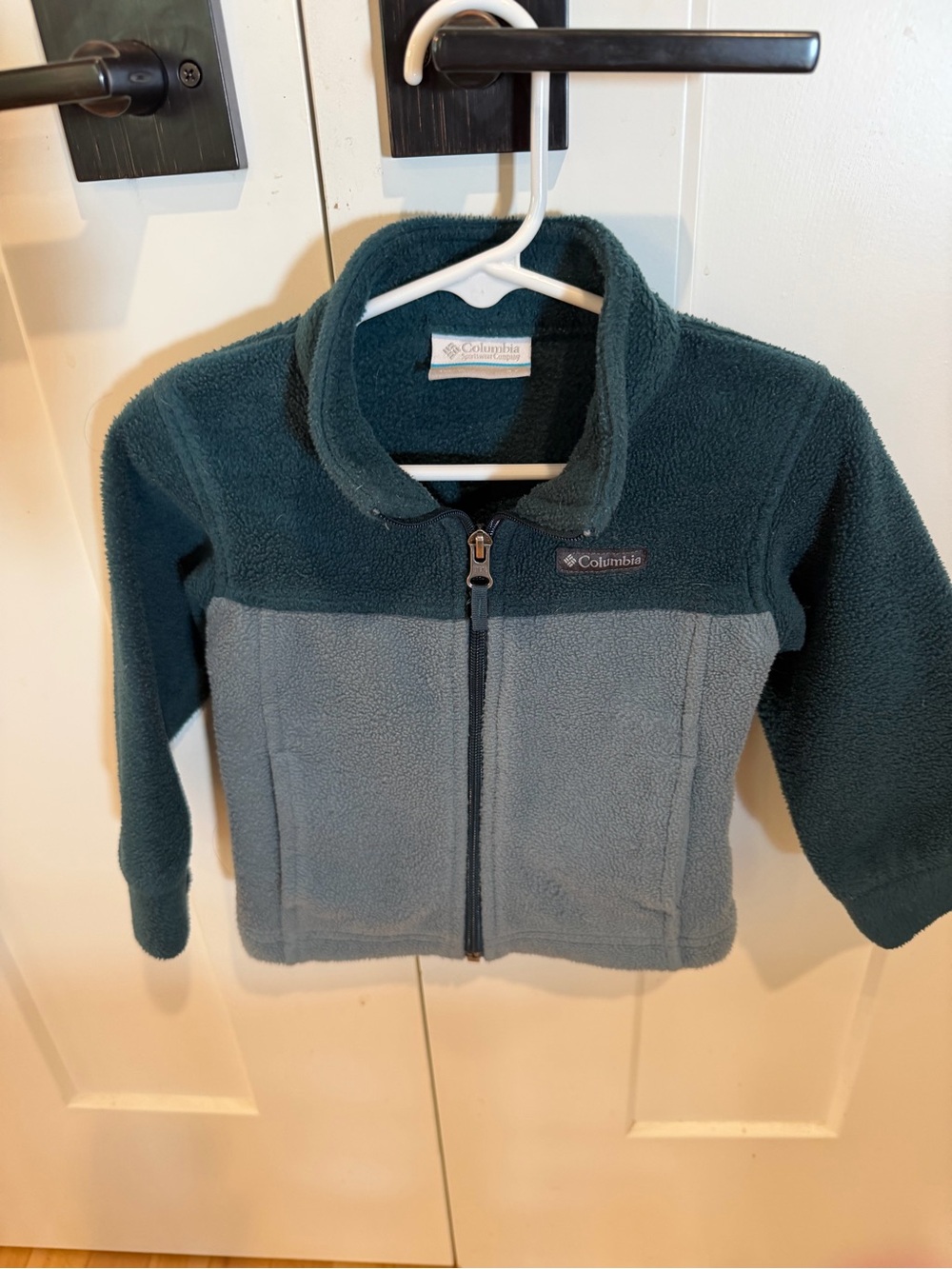 Columbia Kids Two-Tone Fleece Jacket - Teal & Gray Size 2T